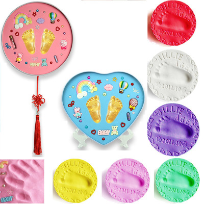 Baby footprint DIY Baby Air Drying Soft Clay Babies hand
