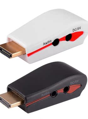 Male to VGA Female Converter Adapter Dongle with 3.5mm Stere