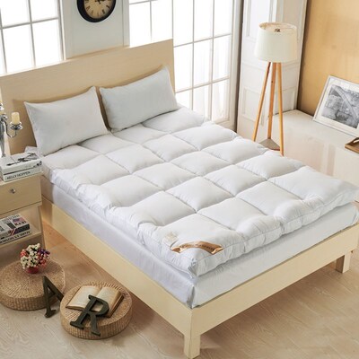 Thicker goose down fiber mattress topper bed mattress single