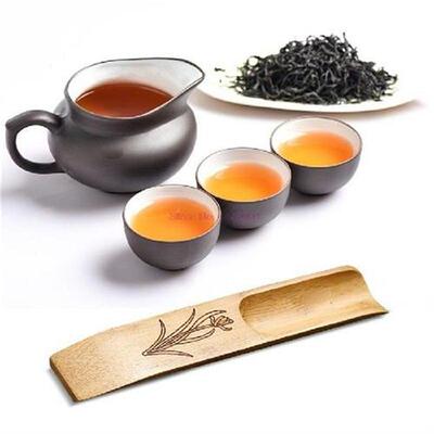 100pcs Exquisite Wooden Tea Spoon Fishtail Shaped Tea