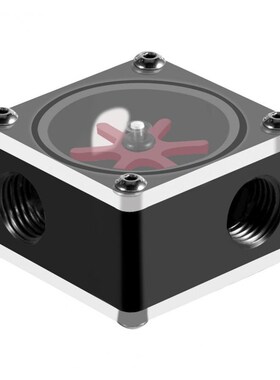6 Impeller 3 Ways Flow Meter Indicator for PC Water Cooling