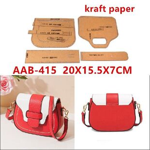 DIY Leather Craft Shoulder Bag Die Cutting Kraft Paper