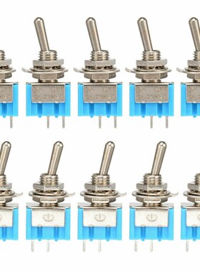 10pcs / pack 1pack Mini toggle switch MTS 101 2P 33x13x8mm,