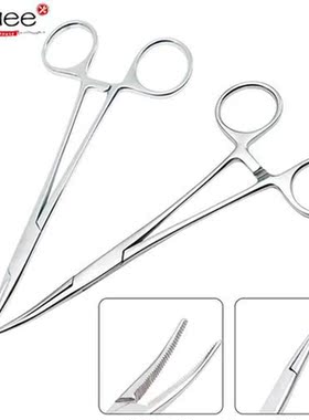 12.5/16/18cm Stainless Steel Hemostatic Forceps Pet Hair Cla