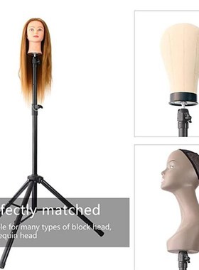 Wig Mannequin Head   Tripod Doll Stand Cosmetology Practice