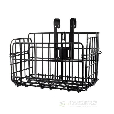 Bike Bicycle Basket Front Rear Bag Foldable Metal Wire Suppl