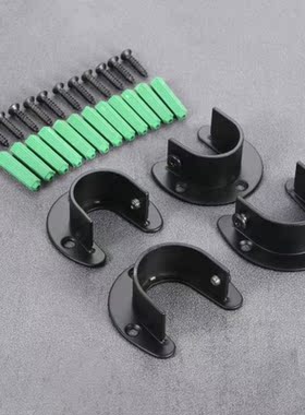 2 Pc Stainless Steel Heavy Duty Closet Rod End Supports Rod