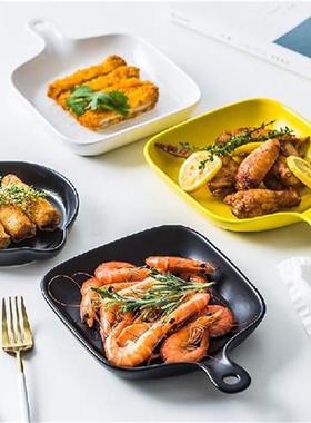 Ceramic Plates With Handle Square Baking Dish Salad Plate