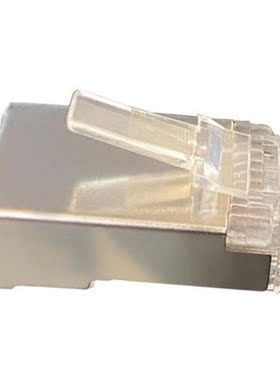 100Pcs RJ45 Shielded Connector Cat6 3U Hole Network RJ45 Eth