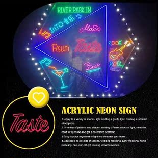 Night Wall Light Decoration Atmospheres Lamp Acrylic DIY