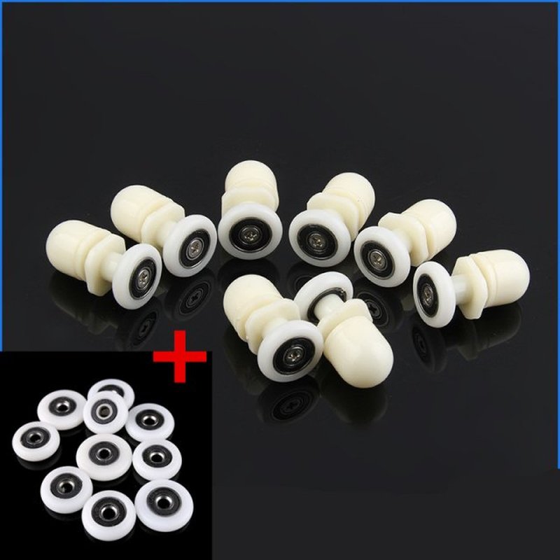 8pcs/set 19/23/25/27mm Plastic Partiality Glass Bearing Roll