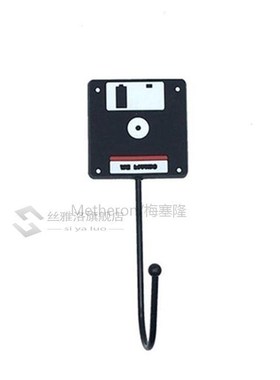 Retro Tape Disk Hanger Wall Hooks Strong Self Adhesive Door