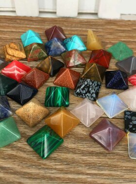 New 7pcs set Pyramid Gemstone Natural Stone Crystal Quartz H