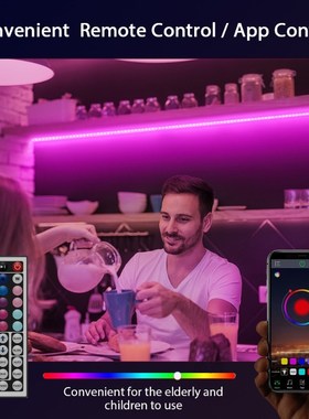 Suntech,SMD 5050 RGB LED Strip Lights,Bluetooth Led Light 5m