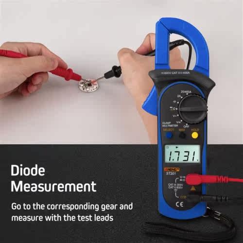 Digital Clamp Multimeter ST-201 True RMS LCD Multifuction Oh