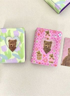Cartoon Photo Album Mini Album Photocards Bear Tulip