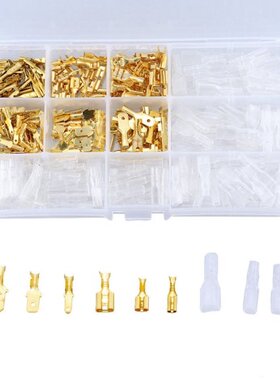 340PCS/BOX 2.8mm 4.8mm 6.3mm Female Male Spade Crimp Termina