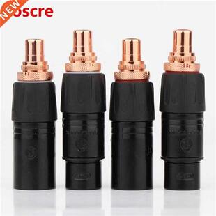 Neutrik XLR to RCA Female Socket Adapter plated Red RCA plug