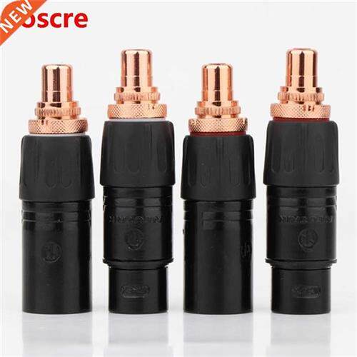 Neutrik XLR to RCA Female Socket Adapter plated Red RCA plug