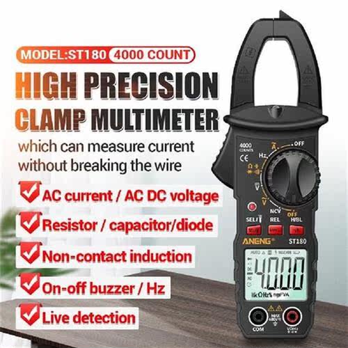 ST180 4000 Counts Smart Digital Current Clamp Meter DC AC