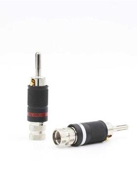 4pcs Yter Rhodium Plated Speaker Cable Banana Plug Audio Con