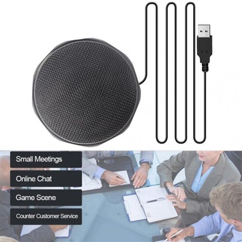 USB Omnidirectional Condenser Microphone Metal Desktop Picku
