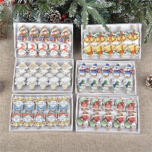 10pcs Mini Wood Clips Handicrafts Photos Papers Clothes
