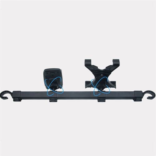 2 in 1 Car Phone Holder Rack 360° Back Seat Headrest Mou