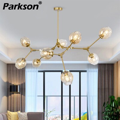 Nordic Modern Pendant Lights 4 Colors Glass hanglamp Gold Bl