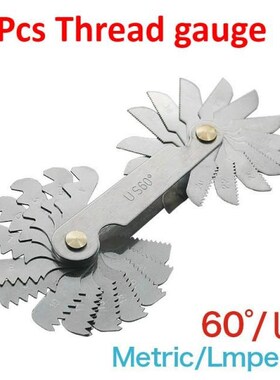 Imperial Stainless Steel Thread Gauge 30pcs/set 60 Degree Sc