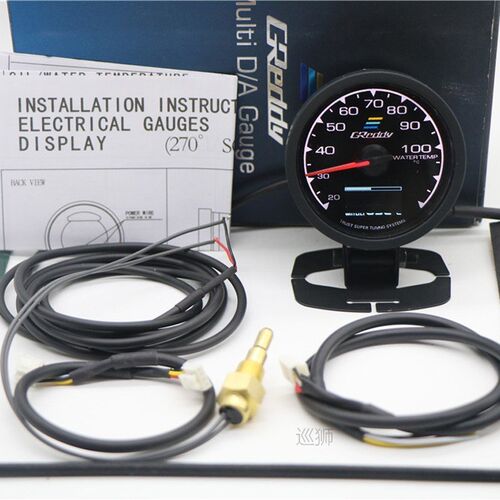 7 Color Car GReddi LCD Digital Display Turbo Boost water tem