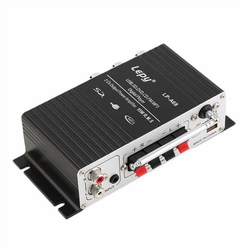 Lepy 12V Car MP3 Hi-Fi Stereo Audio Amplifier Home Auto Moto