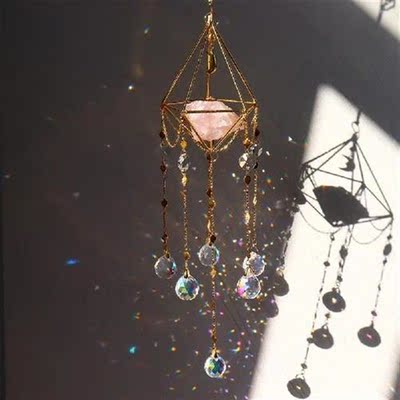 Crystal Sunlight Trapping Wind Chimes Creative Rainbow