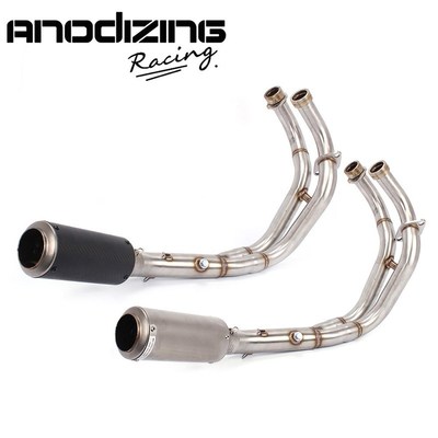 Motorcycle carbon fiber Exhaust System Muffler End Pipe Conn