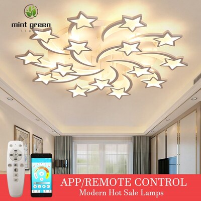 LED Chandelier Modern Stars Ceiling chandeliers Lights  Livi