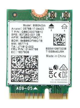 Intel Dual Band AC 9560 9560NGW NGFF 1.73Gbps BT5.0 CNVI M.2