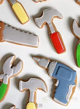 6pcs/set Cookie Cutters Metal Cutter Plunger Biscuit DIY Mol