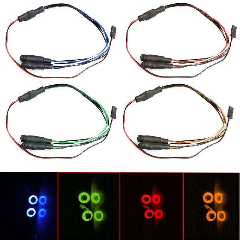 5mm 2 Led Light Angel Demon Eyes LED Headlight Bulb For