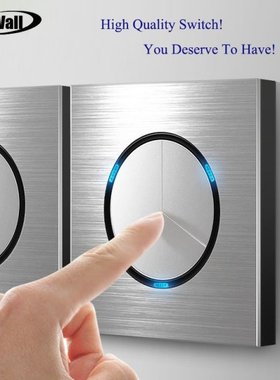 86 Type Dimmer Switch Fan Switch Wall Switch Household Silve