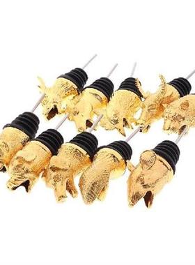 1Pc Zinc Alloy Animals Head Wine Pourer Wine Bottle