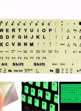 1PC English Standard Keyboard Sticker General PC Laptop Fluo
