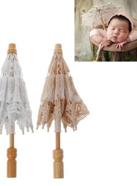 Newborn Baby Photography Props Lace Umbrella Infant Studio S
