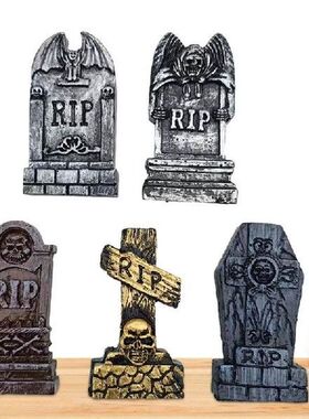 Halloween Tombstone Resin Statues Tombstone Fairy Garden