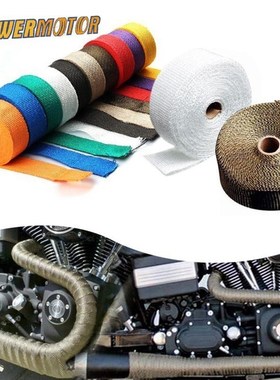 Exhaust-Tape Fiberglass Heat-Wrap Motorcycle for with Stainl