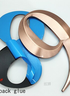 House Number Sticker Plastic Door Plate Modern Big Size Addr