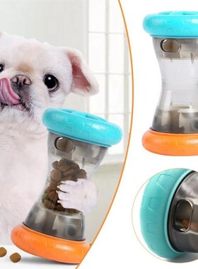 Interactive Dumb-bell Shape Cat Toy Treat Ball Smarter Pet T