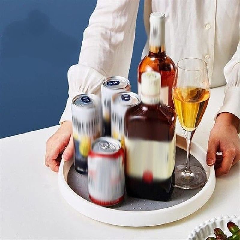 2PCS Turntable Spice Rack Rotating Spice Holder Organiser