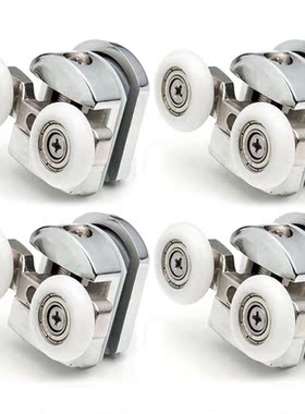8Pcs Shower Door Enclosures Rollers Runners Wheels Pulleys 2