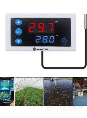 KT3003 Digital Thermostat 12V 24V 110V 220V Temperature Cont