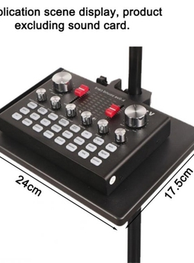 24 x17.5cm Sound Card Tray Mobile Phone Stand Clip Clamp 1/4